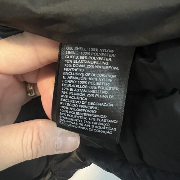 The North Face Acropolis Full Zip Parka Winter Coat Black Size Large Down Jacket - Picture 5 of 16